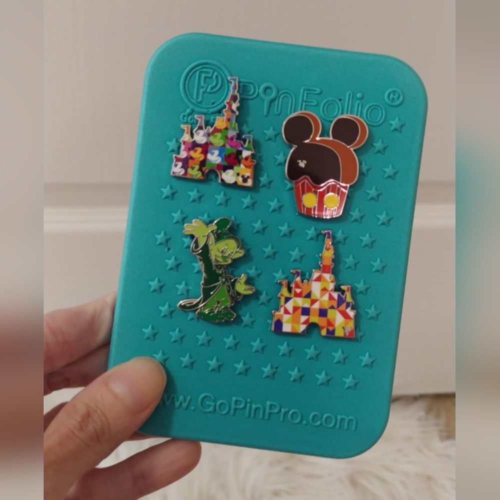 💙FIRM! NWOT DISNEY PARKS 2025 WAVE B HIDDEN MICKEY TRADING PINS WITH MINI PINFO